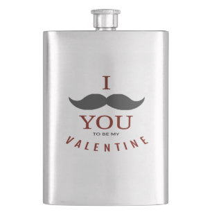 Petaca Regalos de Valentine Mustache