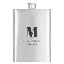 Petaca Regalos para la fiesta de bodas Monograma Mejor Am