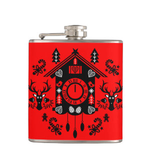 Petaca Reloj de cucú alemán Feliz Navidad