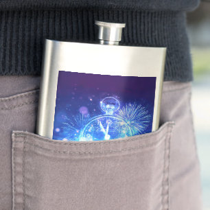 Petaca Reloj de Nochevieja emoción eléctrica de SlipperyJ