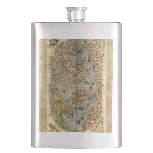 Petaca Renacimiento del Mapa Antiquev de Forlani de 1565 (Anverso)