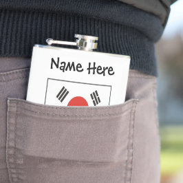 Petaca República de Corea Bandera surcoreana personalizad