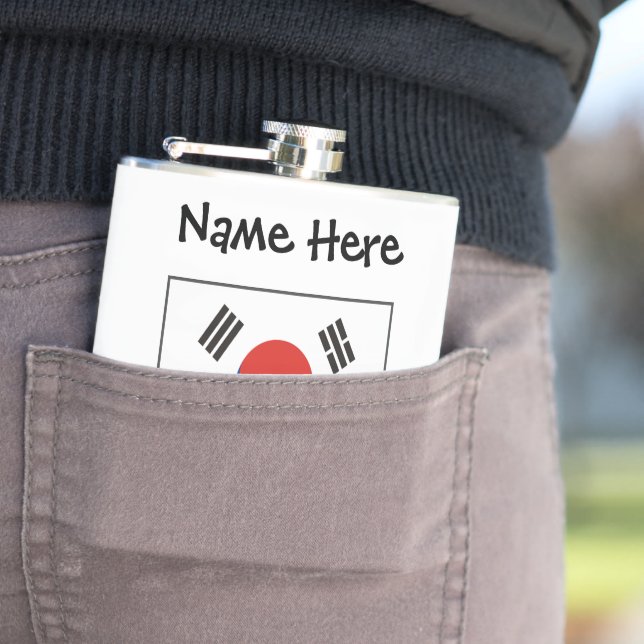 Petaca República de Corea Bandera surcoreana personalizad (In Situ)