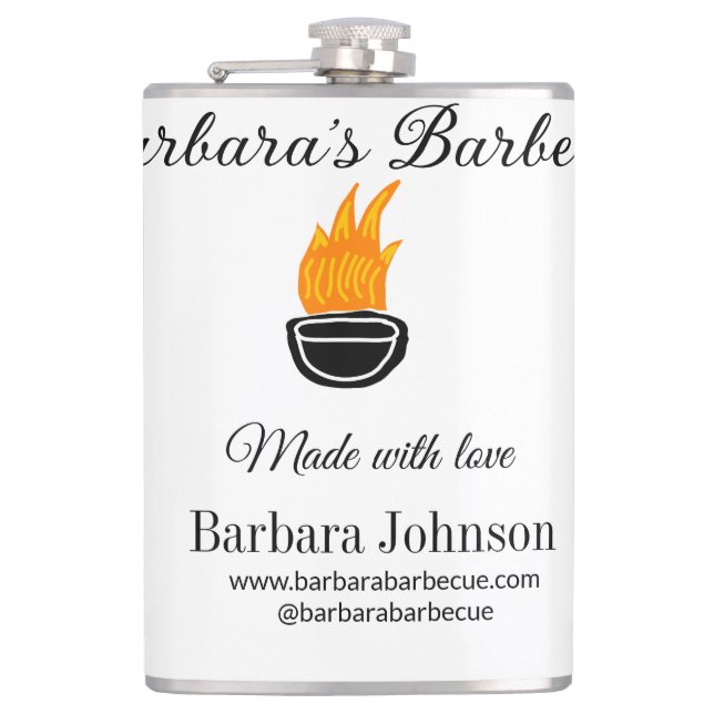 Petaca Restaurante barbacoa cocina página web de medios s (Anverso)