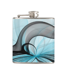 Petaca Resumen Antracita Gris Azul azul arte fractal mode