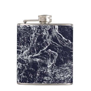 Petaca Resumen azul/blanco