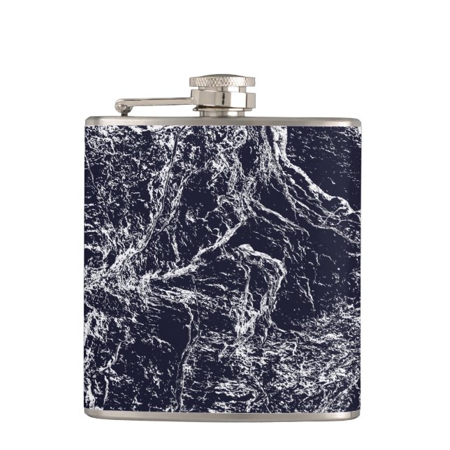 Petaca Resumen azul/blanco (Anverso)