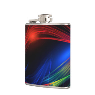 Petaca Resumen de las luces de color Negro Flask Gift