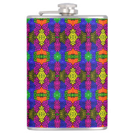 Petaca Resumen del patrón brillante de arte