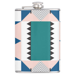 Petaca Resumen moderno: estilo geométrico sin soldadura