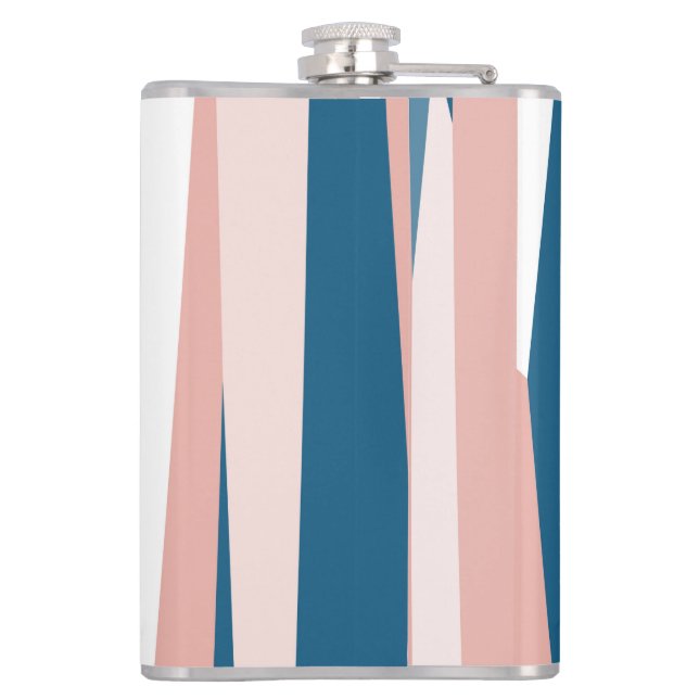 Petaca Resumen rosa azul y blanco (Reverso)