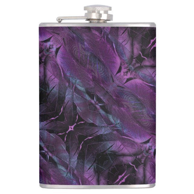 Petaca Resumen Violet Purple Black Blue Design (Anverso)