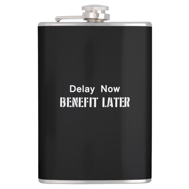 Petaca Retraso ahora, beneficio más tarde (Anverso)