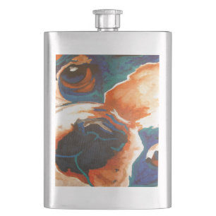 Petaca Retrato de Mascota de Bulldog francés