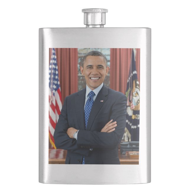 Petaca Retrato de oficina oval, Obama Barack Presidente d (Anverso)