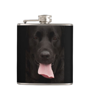 Petaca Retrato de perro negro