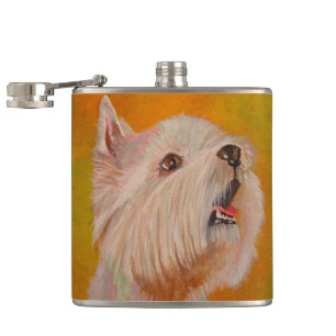 Petaca Retrato de West Highland White Terrier