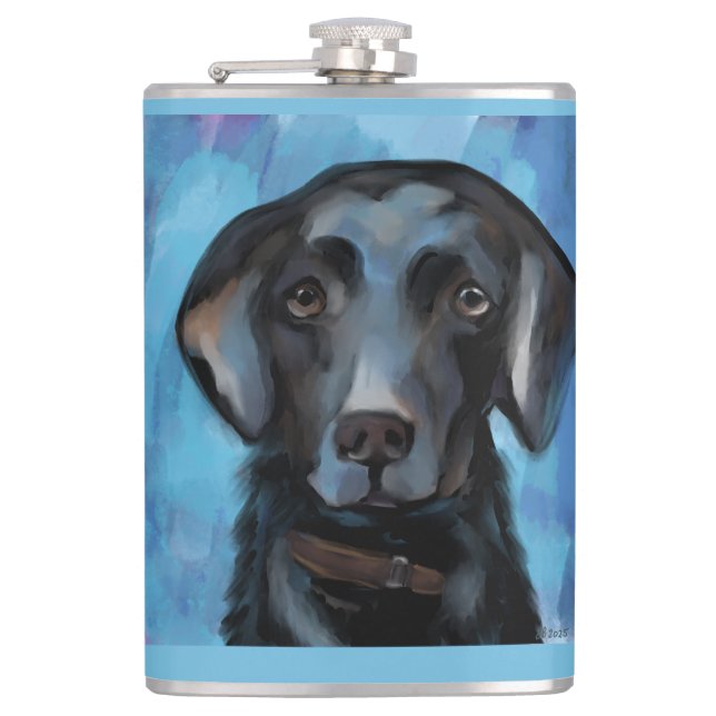 Petaca Retriever de Labrador  (Anverso)