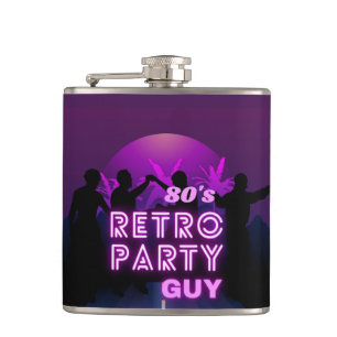 Petaca Retro 80 Disco Dance Fiesta Neon Purple Funky