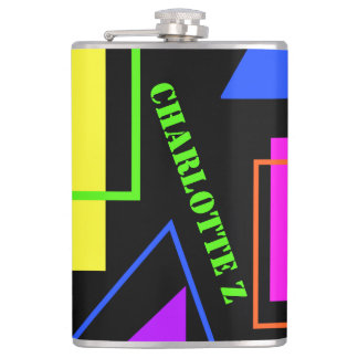 PETACA RETRO 80 FASHION NEON FLUORO BOLD GEOMETRIC PRINT