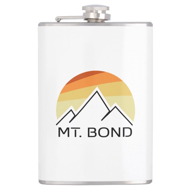 Petaca Retro de Mount Bond New Hampshire (Anverso)