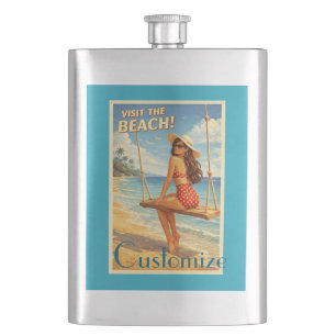 Petaca Retro Vintage Belleza de Baño Thunder_Cove