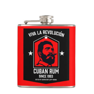 Petaca Revolución de los bebedores de ron libre cubanos