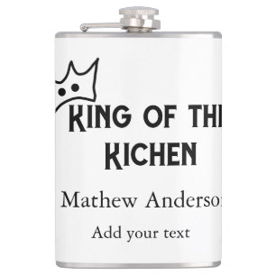 Petaca Rey de la cocina agregar nombre chef panadería coc