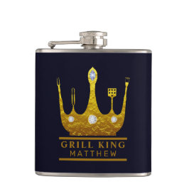 Petaca Rey de la Parrilla BBQ Corona Azul Haz Tu Propio 