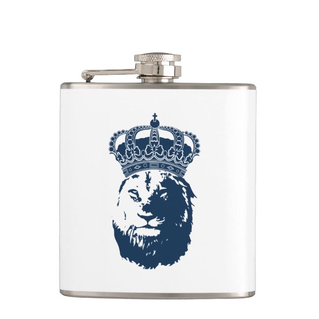 Petaca Rey de leones (Anverso)