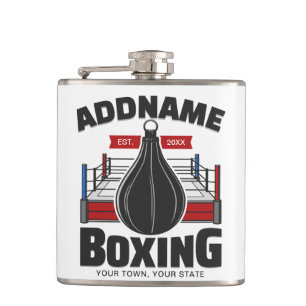 Petaca Ring de Boxeo AGREGAR NOMBRE Boxer Gimnasio Bolsa