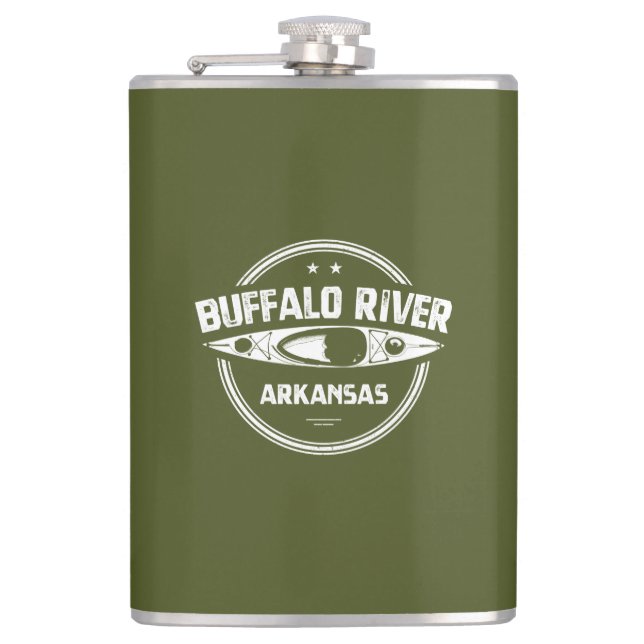 Petaca Río Búfalo, Arkansas (Anverso)