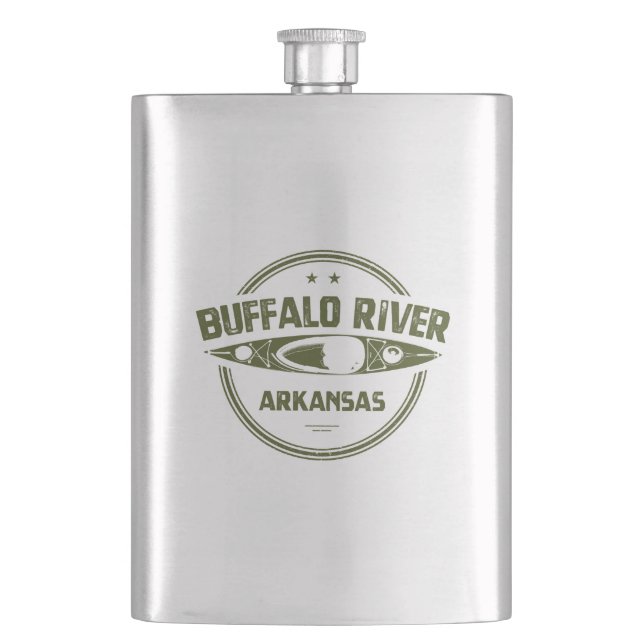 Petaca Río Búfalo, Arkansas (Anverso)