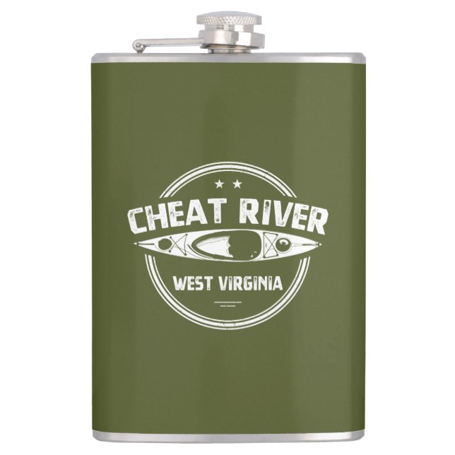 Petaca Río Cheat, Virginia Occidental (Anverso)