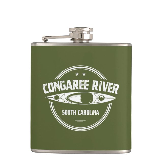 Petaca Río Congaree Carolina del Sur Kayaking (Anverso)