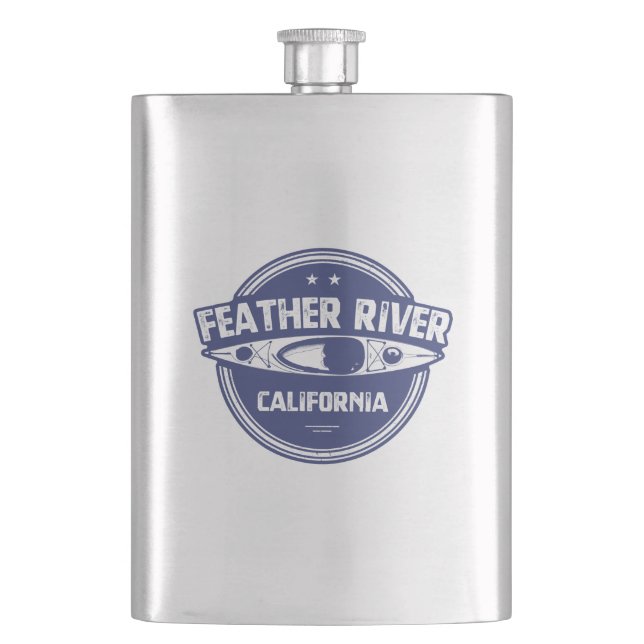 Petaca Río Feather, California (Anverso)