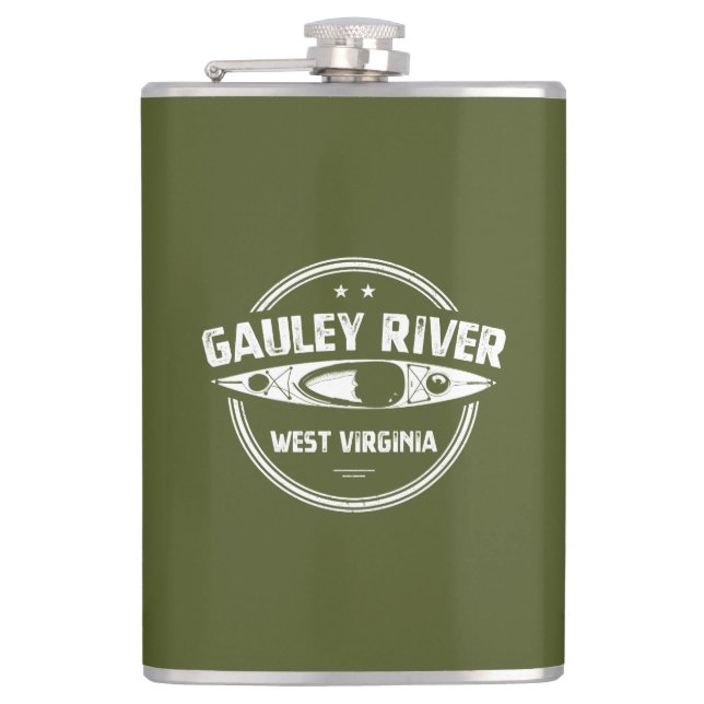 Petaca Río Gauley, Virginia Occidental (Anverso)
