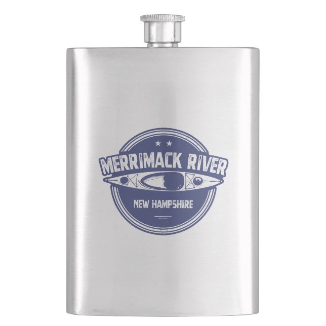 Petaca Río Merrimack New Hampshire Kayak (Anverso)