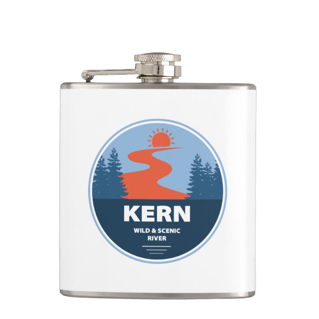 Petaca Río Salvaje Y Escénico De Kern (Anverso)