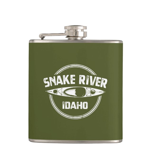 Petaca Río Serpiente Idaho (Anverso)