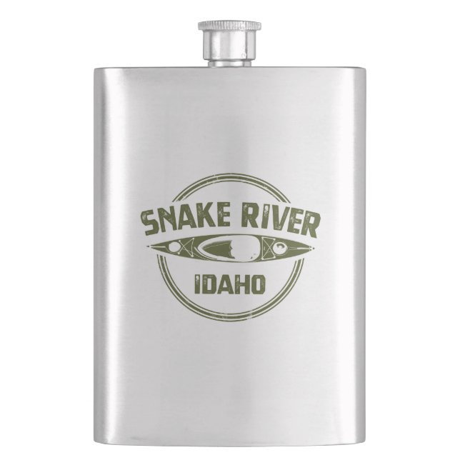 Petaca Río Serpiente Idaho (Anverso)