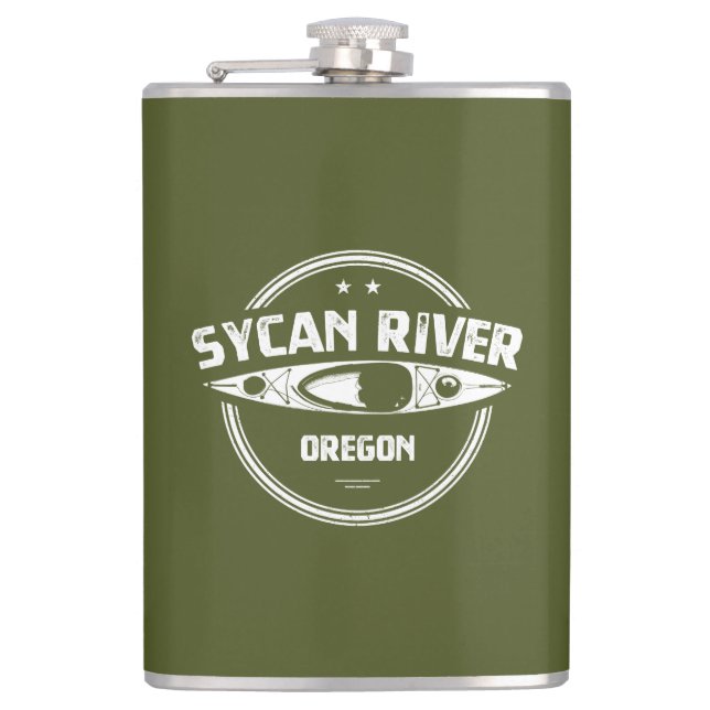 Petaca Río Sicano Oregon Kayaking (Anverso)