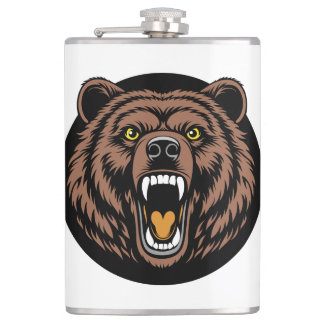 Petaca Roaring Bear Power Emblem