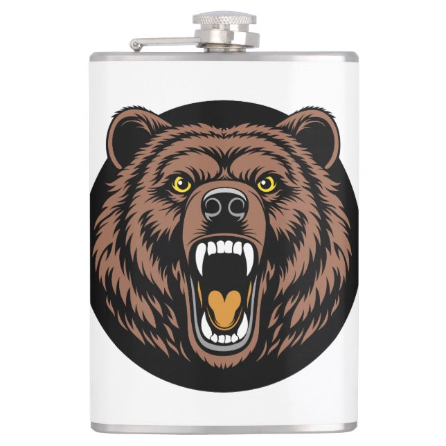 Petaca Roaring Bear Power Emblem (Anverso)