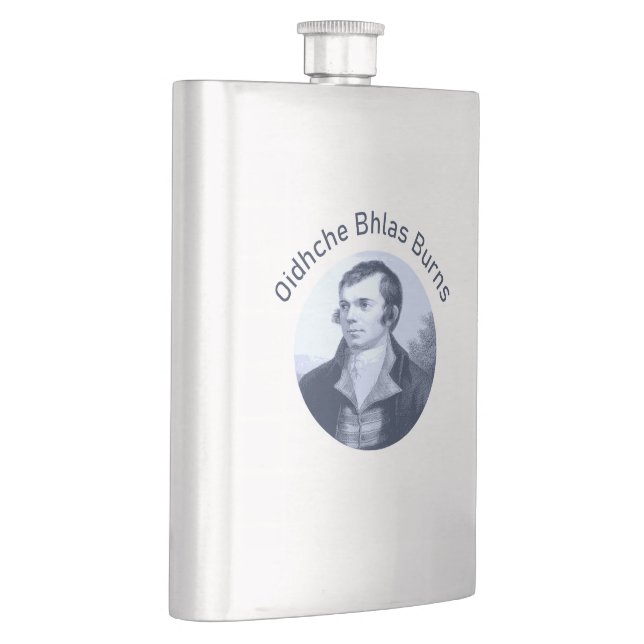 Petaca Robbie Burns - Oidhche Bhlas Burns Texto Azul (Derecha)