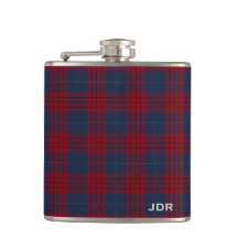 Robinson Tartan Monogram Naval Blue and Red Plaid
