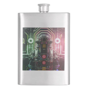 Petaca Robot 1 matraz de acero inoxidable