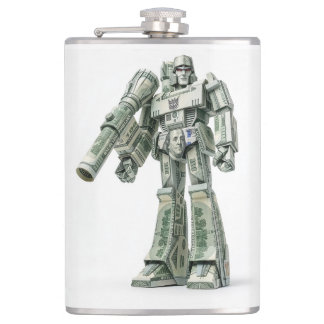 Petaca Robot de Origami de Dinero Mega Tron