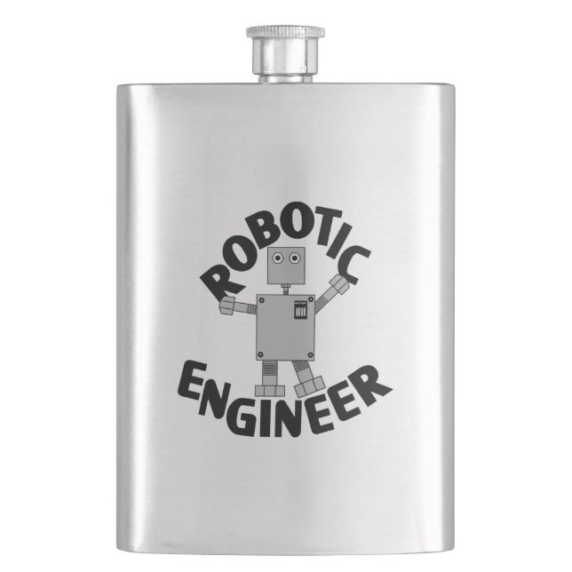 Petaca Robot del ingeniero robótico (Anverso)