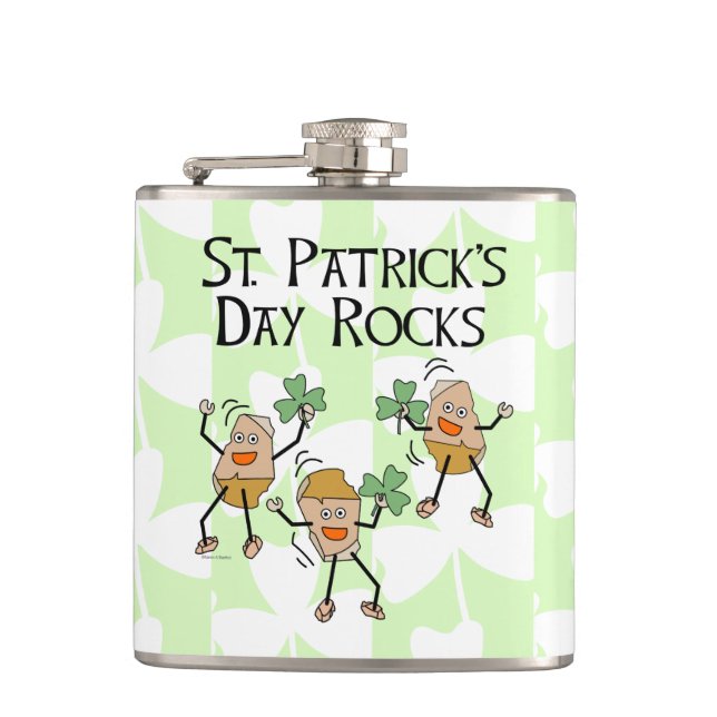 Petaca Rocas del Día de San Patricio (Anverso)